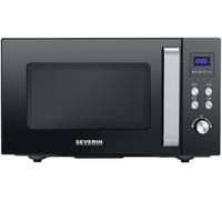Severin Four micro-ondes grill MW 7763 - 25 L, 900 W, fond céramique, Be-Silent, noir/inox