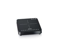 SEVERIN Plaque de cuisson à induction 2 000 W, Plaque de cuisine simple pour une cuisson rapide des aliments, Plaque en revêtement vitrocéramique avec thermostat réglable jusqu’à 240°C, Noir, KP 1026