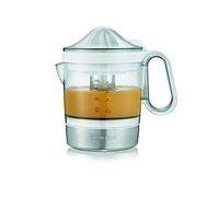 SEVERIN Presse-agrumes 40 W, Presse-agrumes électrique avec 2 cônes amovibles, réservoir XXL 1 L, Accessoire de cuisine pour jus de fruits fraîchement pressés, blanc, CP 3535