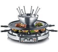 Appareil à raclette et fondue Severin RG2348 1900 W Inox et Noir inox brossé - noir G
