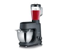 Severin Robot culinaire avec accessoire mixeur, 4 l, 500 W, noir mat