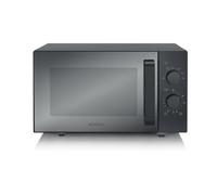 Severin SEVERIN MW 7782 S-Wave Micro-ondes avec fond plat en verre, env. 25 l, 6 programmes automatiques jusqu'à 900 W, idéal pour les grands plats et les plats à four, bouton rotatif, minuterie