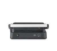 Severin Sevini Lite Machine à Paninis, Céramique Sans PFAS, 1800W | 200°C max, chauffe 6 min, grill d'intérieur, ouverture 180°, poisson, légumes, appareil à croque, sans graisse, noir, 2398