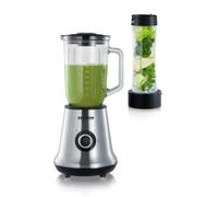 SEVERIN SM 3737 - Bol mixeur blender - 1 litre - 500 Watt - noir/inox brossé