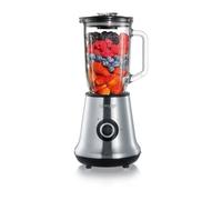 SEVERIN Blender avec Récipient en Verre, 1 L, env. 500 W, SM 3734, Inox/Noir
