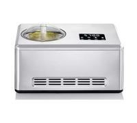Severin Sorbetière EZ 7405 2-en-1 – contenant 2 L, minuterie numérique, livre de recettes, argent