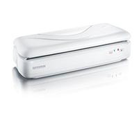 SEVERIN Soude-sac 160 W, Appareil de mise sous vide pour stocker les aliments à l’abri de l’air et de l’humidité, Scelleuse sous vide avec système avec fil de soudure et fil de coupure, Blanc, FS 3604