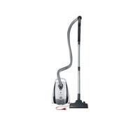 Severin BC 7035, Aspirateur Traîneau avec Sac (Classe Énergétique A, Buse Parquet et Set 2 Accessoires Inclus, S´POWER snowlight) Blanc/Gris