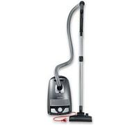 SEVERIN S'POWER BC 7045 snowwhite - Aspirateur - traineau - sac - gris platine/rouge grenat Gris G
