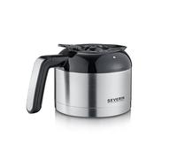 SEVERIN TK 5547 Verseuse Isotherme de Rechange 1 Litre - Acier Inoxydable Noir/Argenté - Compatible Cafetière SEVERIN KA 4814 - Verseuse Thermique d’Origine