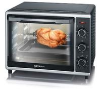 Severin Mini four à chaleur tournante TO2056 – 30 L, 1,6 kW – Noir et argent