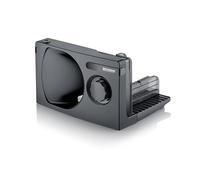 SEVERIN Trancheuse universelle, Trancheuse électrique pour découpe fine comme épaisse, Trancheuse à pain, fromage, avec lame en inox amovible, AS 9595, Noir