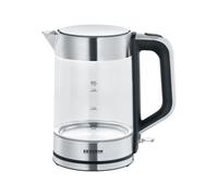 WK 3420 - Bouilloire - 1.7 litres - 2.2 kWatt - glass/brushed stainless steel/black