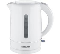 Severin Bouilloire électrique WK 4325 1,7 L 2200 W Niveau d'eau visible Bec avec tamis Blanc