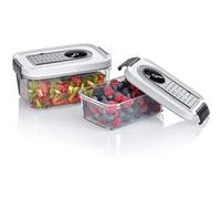 SEVERIN ZB3618 Lot 2 boites de conservation sans BPA avec valve de mise sous vide - Capacite 0,75 L et 1,5 L - Preserve les saveurs G