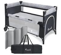 severno Lit de voyage pour bébé, lit de voyage pour bébé, lit pliant, parc pour bébés et tout-petits dès la naissance jusqu'à 15 kg, compact et pliable, pour la nuit, 120 x 60 cm