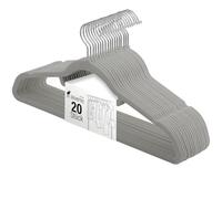 SEVERNO Lot de 20 cintres en velours durables, cintres pour pantalons, rangement et organisation antidérapants