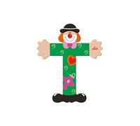 Lettre en Bois déco Clown T Sevi 1831 - décoration portes
