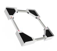 SEVICO Cadre intermédiaire pour machine à laver et sèche-linge réglable de 49 à 72 cm - Cadre de connexion pour machine à laver et sèche-linge avec sangle de serrage et tapis antidérapant - Kit