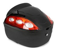 SEVICO Coffre de moto Top-Case pour scooter et moto Noir Sac à casque universel pour scooter Topcase Top Back Box pour moto ou quad X4 33x33x26 cm 5kg