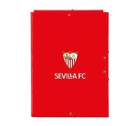 SEVILLA FC - Chemise Folio avec 3 rabats, idéal pour enfants de différents âges, confortable et polyvalent, qualité et résistance, 26 x 36,5 cm, rouge, M, Décontracté