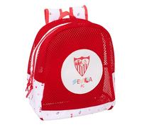 Sevilla FC - Sac à dos de plage anti-sable, avec poignées, nettoyage facile, idéal pour les enfants de différents âges, confortable et polyvalent, 32 x 12 x 38 cm