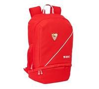 Sevilla FC - Sac à dos de sport avec chaussures, sac à dos, idéal pour enfants de différents âges, confortable et polyvalent, qualité et résistance, 28 x 19 x 51 cm