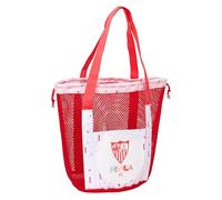 Sevilla FC - Sac de plage, sac à dos, idéal pour les enfants de différents âges, confortable et polyvalent, qualité et résistance, 28 x 28 x 34 cm