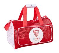 Sevilla FC - Sac de plage, sac à dos, idéal pour les enfants de différents âges, confortable et polyvalent, qualité et résistance, 47 x 27 x 26 cm