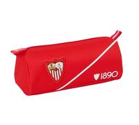 Sevilla FC - Trousse avec fermeture éclair et compartiment, trousse pour enfant, idéale pour les enfants d'âge scolaire, confortable et polyvalente, qualité et résistance, 21 x 7 x 8 cm