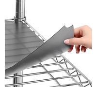 Seville Classics Lot de 5 revêtements d'étagère en Fil métallique de qualité supérieure 36 cm x 76 cm Graphite