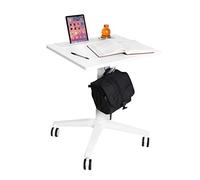 Seville Classics Table réglable en Hauteur, Aluminium, Blanc, 65 x 55 cm