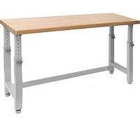 Seville Classics UltraHD® Établi réglable en hauteur, pour garage, bureau, atelier, 182,8 x 63,5 x 72,4 - 106,7 cm, Granit