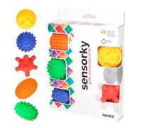 SEVIRA KIDS - Balles sensorielles Montessori - Coffret de 5 dès la naissance