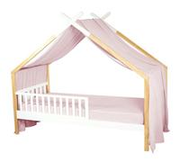 Sevira Kids - Ciel de lit cabane, Toile en Gaze de Coton, Jeanne - 420 x 130 cm Made in France