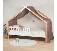 Sevira Kids - Ciel de lit cabane, Toile en Gaze de Coton, Jeanne Made in France