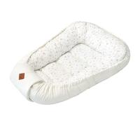 Cocon bébé matelassé nid réducteur de lit sidonia, beige, écru, blanc TU