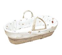 Sevira Kids Couffin bébé avec Matelas Habillage et Drap Housse GALLINA Écru Taille Unique - Écru - TU Made in France