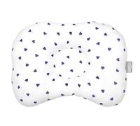 Sevira Kids | Coussin cale-tête Ergonomique en Gaze de Coton, Lovio - 30 cm x 25 cm Bleu - Made in France
