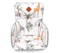 SEVIRA KIDS - Coussin de chaise haute réversible, Safari - 27 x 58 cm Made in France