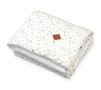 Couverture bébé en gaze de coton sidonia sidonia, beige, écru, blanc 75X100