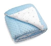 Sevira Kids - Couverture Plaid - Bébé et Enfant - Minky - Ultra Douce - Fabriqué en Europe - Entretien Facile - Cadeau Naissance Naissance - Bleu
