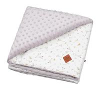 Sevira Kids | Couverture réversible en Minky, Sidonia - 100x150 cm Lilas - Made in France