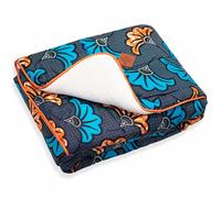 Sevira Kids - Couverture réversible Wax Fleurs de Mariage Made in France