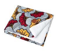 Sevira Kids - Couverture réversible Wax Fleurs de Mariage Made in France