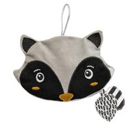 Doudou bouillotte chaud et froid avec noyaux de cerise raton gris TU
