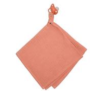 Sevira Kids - Doudou lange attache tétine en gaze de coton, Jeanne Made in France