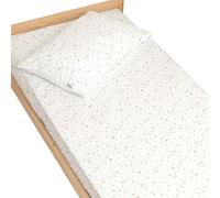 Drap-housse en coton sidonia sidonia, beige, écru, blanc 70X140