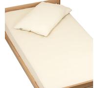 Sevira Kids - Drap Housse uni en Gaze de Coton - 90x190 cm Made in France