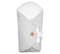 Couverture d'emmaillotage évolutive stella stella, imprimé étoiles blanc, TU